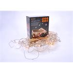 Solight 1V40-WW, LED vianočné záves, cencúle, 120 LED, 3m x 0,7m, prívod 6m, vonkajšie, teplé biele svetlo