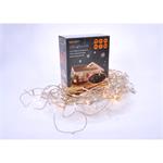 Solight 1V40-WW, LED vianočné záves, cencúle, 120 LED, 3m x 0,7m, prívod 6m, vonkajšie, teplé biele svetlo