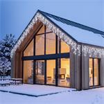 Solight 1v403-CW, LED vianočná girlanda, cencúle, 300 LED, 15m, IP44, studené biele svetlo