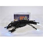 Solight 1V50-W, LED vianočná reťaz, 3m, 20 LED, 3x AA, biela svetlo, zelený kábel