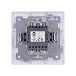 Solight 5B106, vypínač Slim č. 5 sériový - lustrový, biely