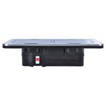 Solight 5B323, vstavaná podlahová dvojzásuvka, IP55, okrúhle viečko