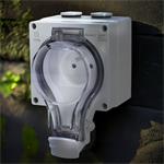 Solight 5B350, zásuvka IP66, vodotesná a prachotesná
