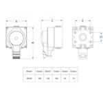 Solight 5B350, zásuvka IP66, vodotesná a prachotesná