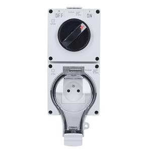 Solight 5B351, zásuvka IP66 s vypínačom, vodotesná a prachotesná