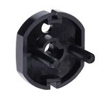 Solight 5E61B, bezpečnostná zátka čierna, sada 5ks + 1 kľúčik