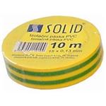 Solight AP01, izolačná páska, 15mm x 0,13 mm x 10m, žltozelená