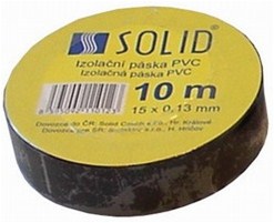 Solight AP01C, izolačná páska, 15mm x 0,13 mm x 10m, čierna