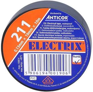 Solight AP03C, izolačná páska, PVC, 19mm x 0,13 mm x 10m, čierna