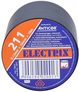Solight AP08, izolačná páska, PVC, 50mm x 0,13mm x 10m, čierna