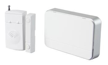 Solight bezdrôtový hlásič pohybu/gong, externý senzor - magnet, napájanie zo zásuvky, biely