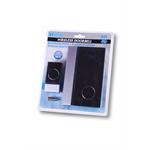 Solight bezdrôtový zvonček, 100m, čiernošedý, vodeodolný, napájanie: batéria