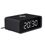 Solight CA07B, digitálny budík s Qi bezdrôtovú nabíjačkou, čierna