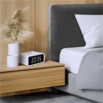 Solight CA07W, digitálny budík s Qi bezdrôtovú nabíjačkou, biela