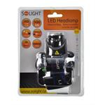 Solight čelové LED svietidlo, XML-T6 Cree (USA), 500lm, 3x AA