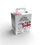 Solight cestovný adaptér UK USB A+C pre použitie vo Veľkej Británii, typ G