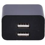 Solight DC48, USB nabíjací adaptér, 2x USB, 3400mA max., AC 230V, čierny