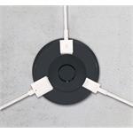 Solight DC63B-PD24, USB A+C 24W PD výsuvná nabíjačka, čierna