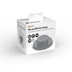 Solight DC63B-PD24, USB A+C 24W PD výsuvná nabíjačka, čierna