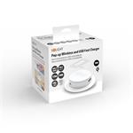Solight DC64W-PD20, USB A+C 20W PD+ Wireless 15W výsuvná nabíjačka, biela