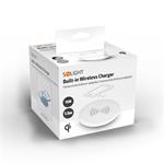 Solight DC65W, bezdrôtová vstavaná nabíjačka 15 W, biela