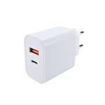 Solight DC71, USB A+C nabíjací adaptér, 20W, fast charger