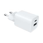 Solight DC75, USB-C + USB-A fast charger GaN 33W PD