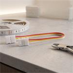 Solight dlhý flexibilný konektor pre 8mm LED pásky, 3pinový, 10cm