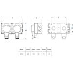 Solight dvojzásuvka IP66, vodotesná a prachotesná