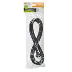 Solight flexo šnúra, 2.5m, 2 x 1.5mm2, gumová, čierna