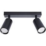 Solight GU10 bodové osvetlenie Enzo, 2x GU10, 26cm, čierna