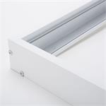 Solight hliníkový biely rám pre inštaláciu LED panelov s rozmerom 295x1195mm na stropy a steny, výška 68mm