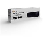 Solight KP07B, nástenný keramický ohrievač, 2000 W, čierny