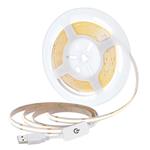 Solight LED COB opasok, 3m, 7W/m, 500lm/m, teplá biela, USB napájanie, vypínač, 8mm