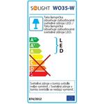 Solight LED lampička stmívatelná, 4,9W, 3 stupne jasu, 3000K, biela farba, podstavec