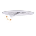 Solight LED podhľadové svietidlo bodové, 5W, 400lm, 3000K, okrúhle, 38°, biele