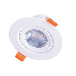 Solight LED podhľadové svietidlo bodové, 5W, 400lm, 3000K, okrúhle, 38°, biele