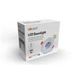 Solight LED podhľadové svietidlo bodové, 5W, 400lm, 4000K, okrúhle, 38°, biele