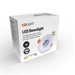 Solight LED podhľadové svietidlo bodové, 5W, 400lm, 4000K, okrúhle, 38°, biele