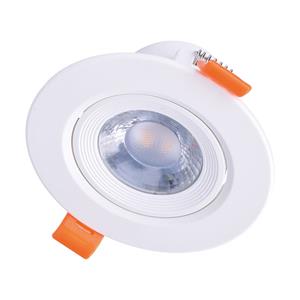 Solight LED podhľadové svietidlo bodové, 9W, 720lm, 3000K, okrúhle, 38°, biele