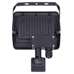 Solight LED reflektor Easy so senzorom, 30W, 2400lm, 4000K, IP44, čierny