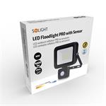 Solight LED reflektor PRO so senzorom, 50W, 4250lm, 5000K, IP44