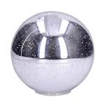 Solight LED sklenená vianočná guľa, 20LED, medená štruktúra, 3x AAA