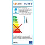 Solight LED stolná lampička dotyková, 8W, plynulá regulácia jasu, 5300K, šedočierna farba
