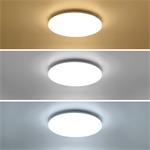 Solight LED stropné svetlo Plain, 3CCT, 24W, 1920lm, IP44, okrúhle, 38cm