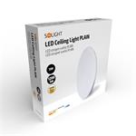 Solight LED stropní svietidlo PLAIN, 15W, 1000lm, 3000K, okrúhle, 26cm