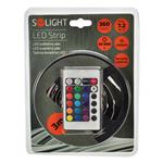 Solight LED svetelný pás, RGB, 3m, sada s 12V adaptérom a DO, 7,2W/m, IP20