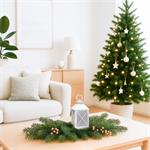 Solight LED vianočný lampáš biely, 20cm, časovač, 2x AA