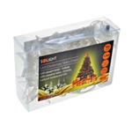 Solight LED vianočný reťaz, hviezdy, 1m, 10x LED, 2x AA, biele svetlo