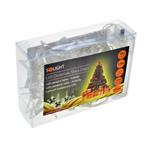 Solight LED vianočný reťaz, hviezdy, 1m, 10x LED, 2x AA, biele svetlo